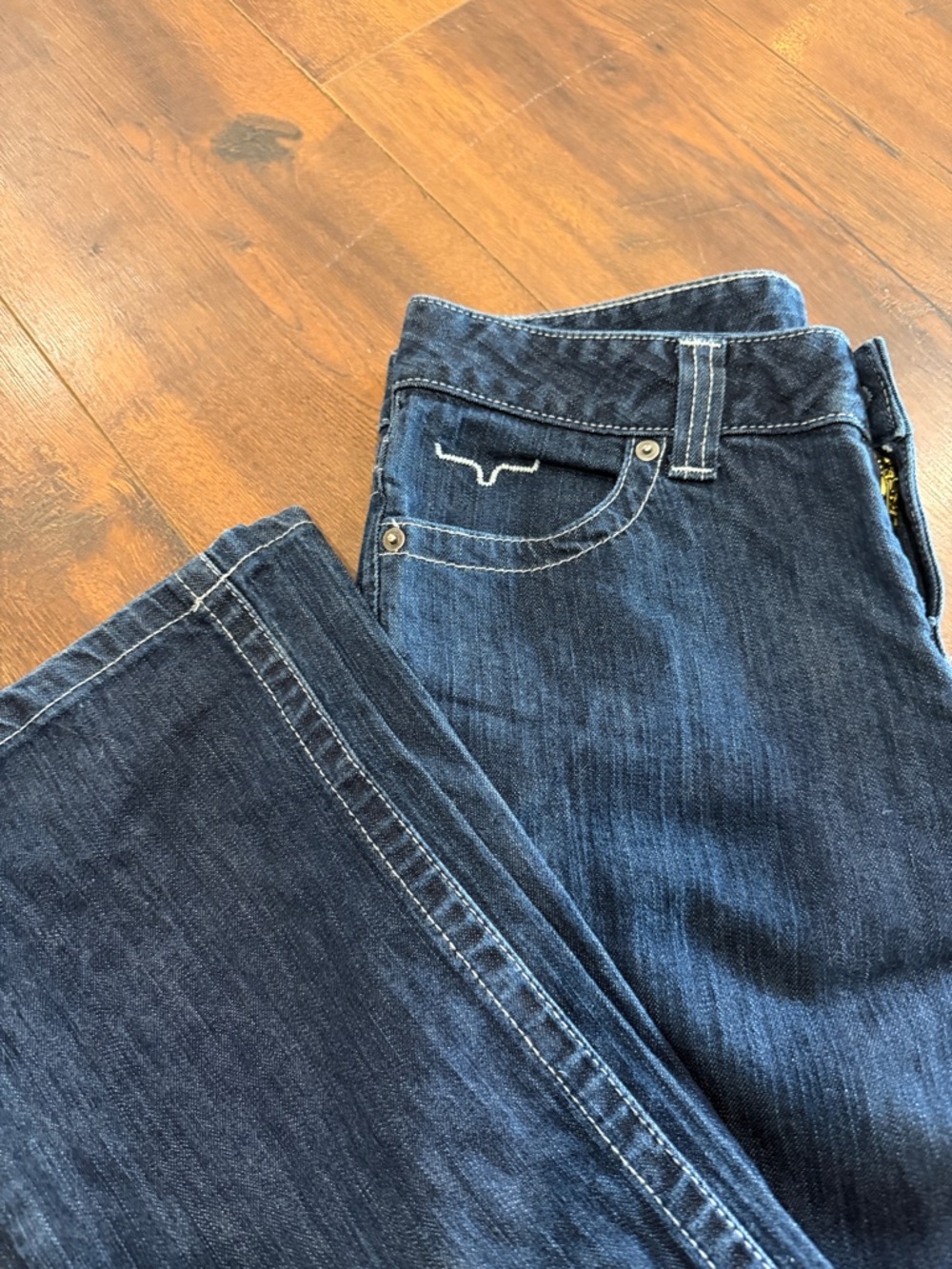 Kimes Ranch Jolene Low Rise Dark Indigo Bootcut Flare Jeans size 8/32 Western - Picture 5 of 7